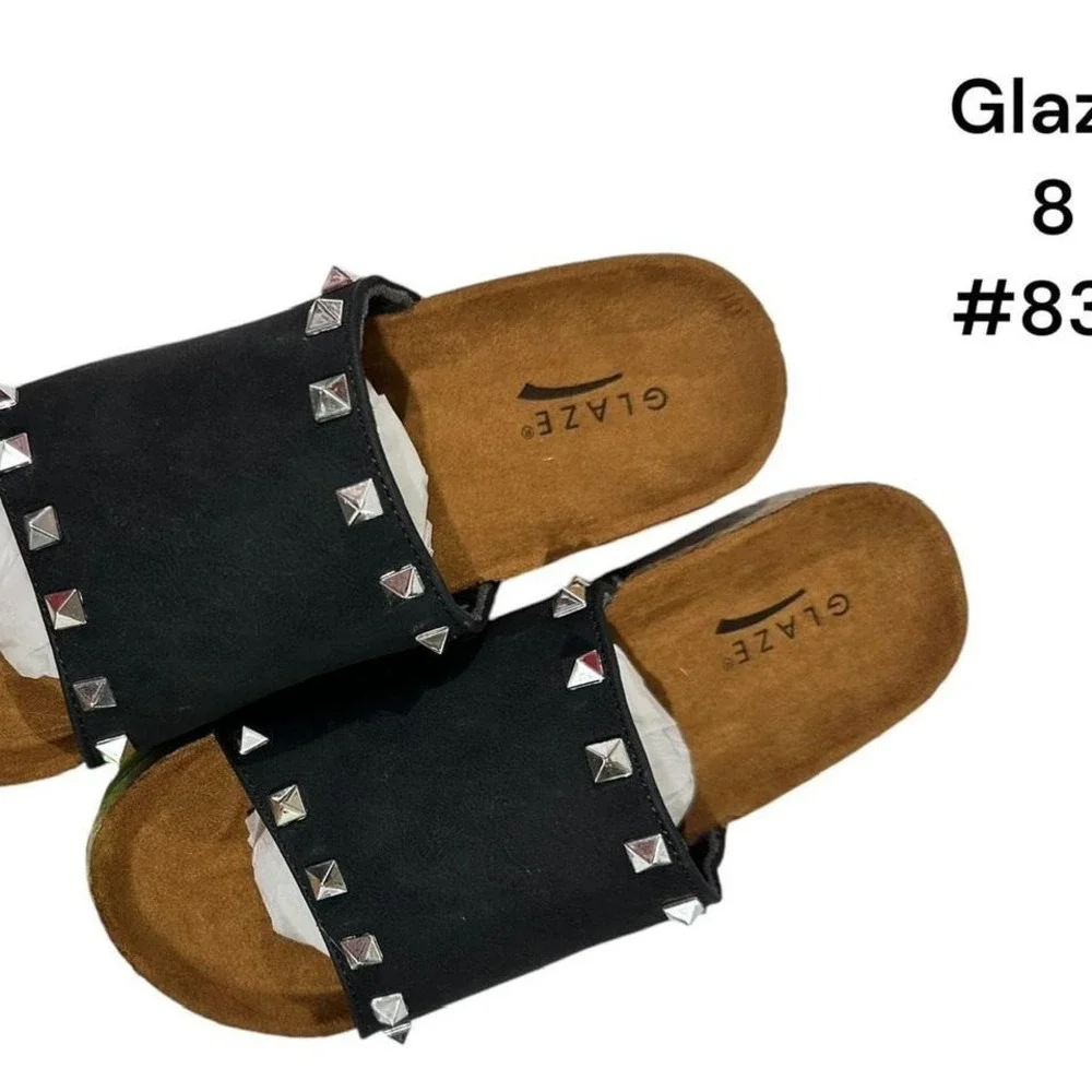 New Glaze Studded Sandals‎ Size 8